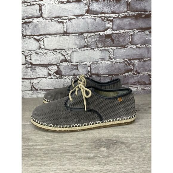 El Naturalista Gray Suede Leather Oxfords Lace Up Sneakers Shoes Men 41EU/8M US - Picture 6 of 16